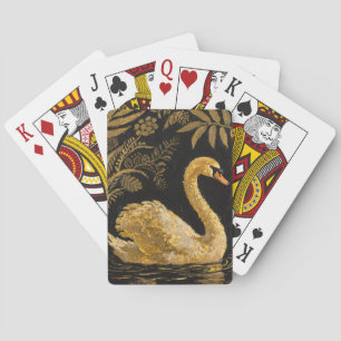 Golden Swan am Mitternachtssee Spielkarten