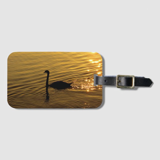 Golden Swan Gepäckanhänger (Vorderseite (Horizontal))