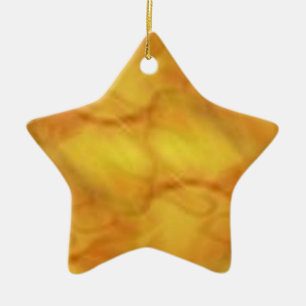 Golden Swirl Keramik Ornament