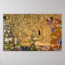 Golden Swirling Tree Im Fünfspänner über den Gotth Poster