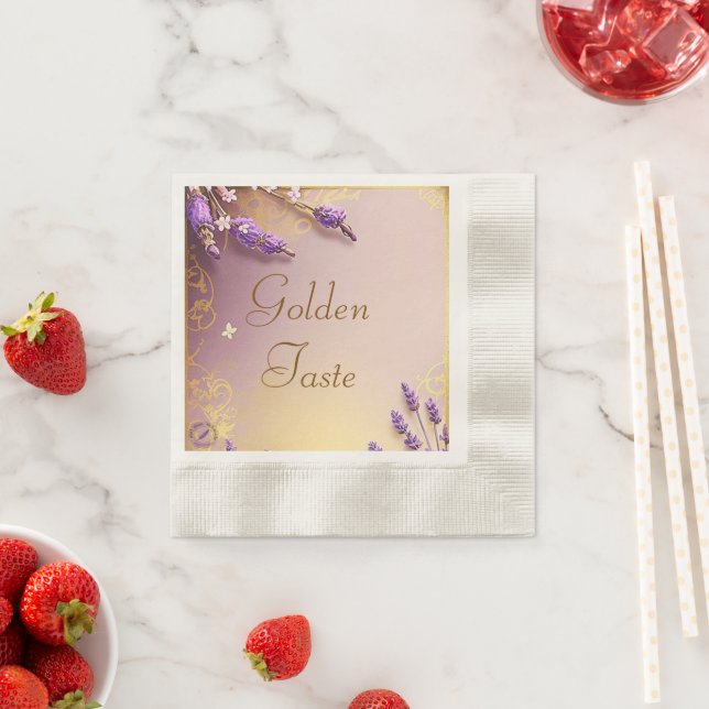 Golden Taste Serviette geprägt Schmidt Stationery (Beispiel)
