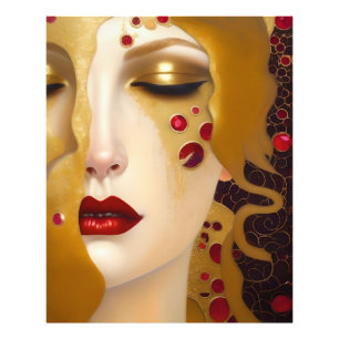 Golden Tears (Freya's Heartache) mit roten Rubinen Fotodruck
