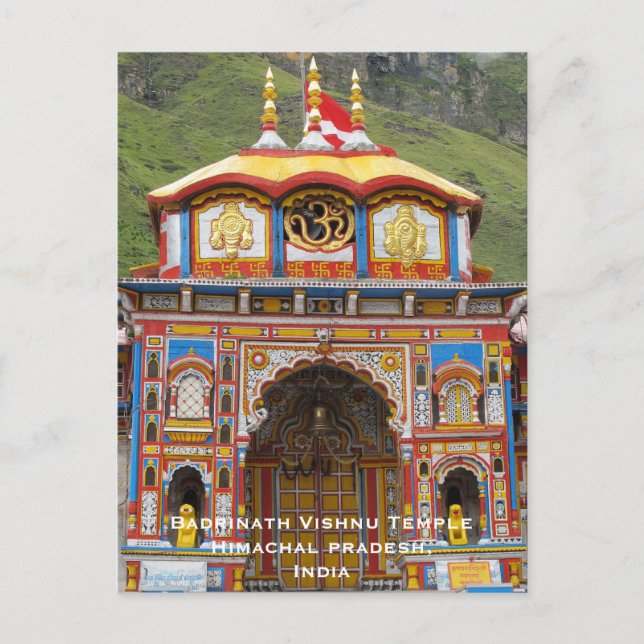 Golden Tempel Indien Vintag Tourismus Reisen hinzu Postkarte (Vorderseite)