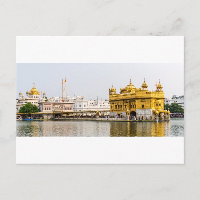 Golden Tempel Postkarte (Vorderseite)