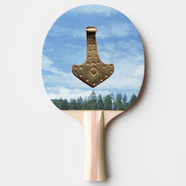 Golden Thammer Bäume Tischtennispaddel Tischtennis Schläger (Vorderseite)