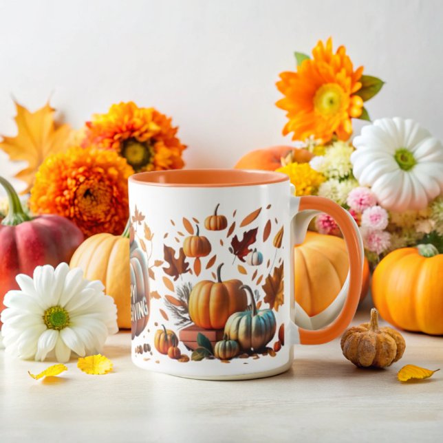 Golden Thanksgiving Pumpkin Tasse (Von Creator hochgeladen)