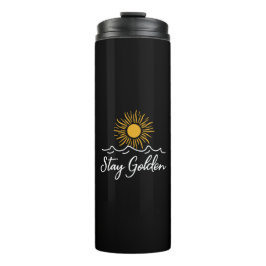 Golden Thermal Tumbler bleibe - schlank, stilvoll Thermosbecher