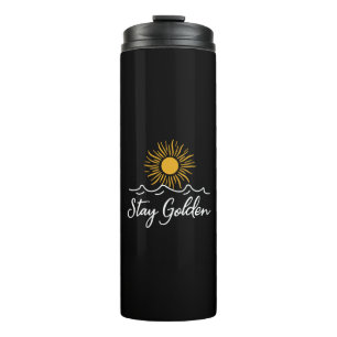 Golden Thermal Tumbler bleibe - schlank, stilvoll Thermosbecher
