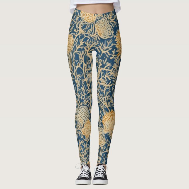 Golden Thistle Tangle - Leggings (Vorderseite)