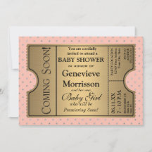 Golden Ticket Style Neues Baby Dusche Party laden