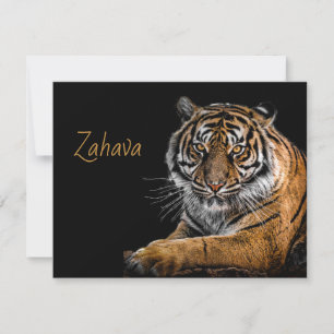 Golden Tiger Flat Merci Carte Note
