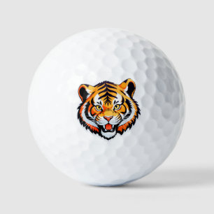 ⛳ Golden Tiger Kunstwerk Für Golfer Geschenkideen Golfball
