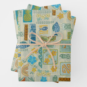 Golden Tiki Tropix Geschenkpapier Set