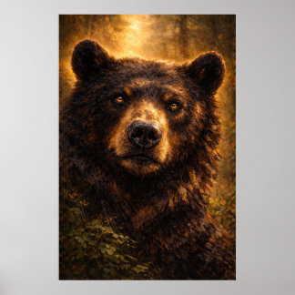 Golden Timber | Bären-Wildlife-Kunst | Poster