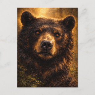 Golden Timber   Bären-Wildlife-Kunst   Postkarte