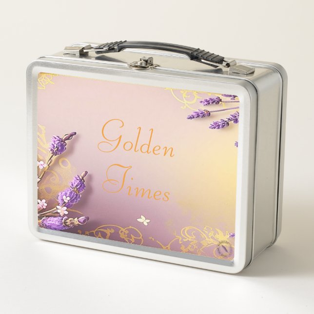 Golden Times Brotbox Schmidt Stationery Metall Brotdose (Vorderseite)