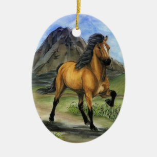 Golden Tolt Keramik Ornament