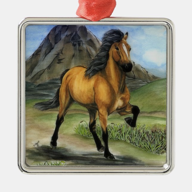 Golden Tolt Silbernes Ornament (Vorne)