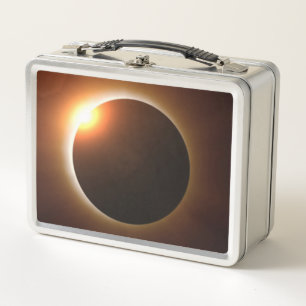 Golden Total Solar Eclipse Metall Brotdose