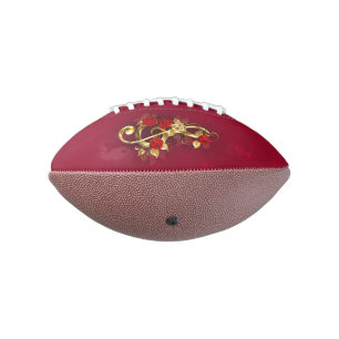 Golden Treble Cleve mit Rose Blume Football