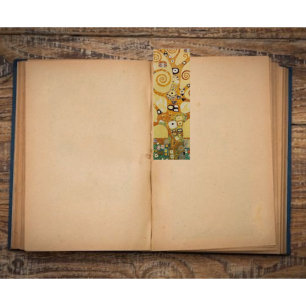 Golden Tree of Life Kunst – Art Nouveau Klimt Mini Visitenkarte