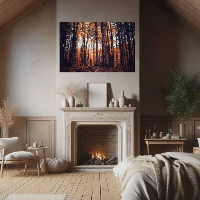 Golden Trees Hazy Herbstnachmittag Poster (Von Creator hochgeladen)