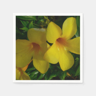 Golden Trumpet Blume II Tropical Serviette