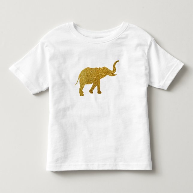 Golden Trumping Elephant Kleinkind T-shirt (Vorderseite)
