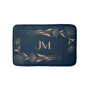 Golden Tulip Art Deco Blume Badematte