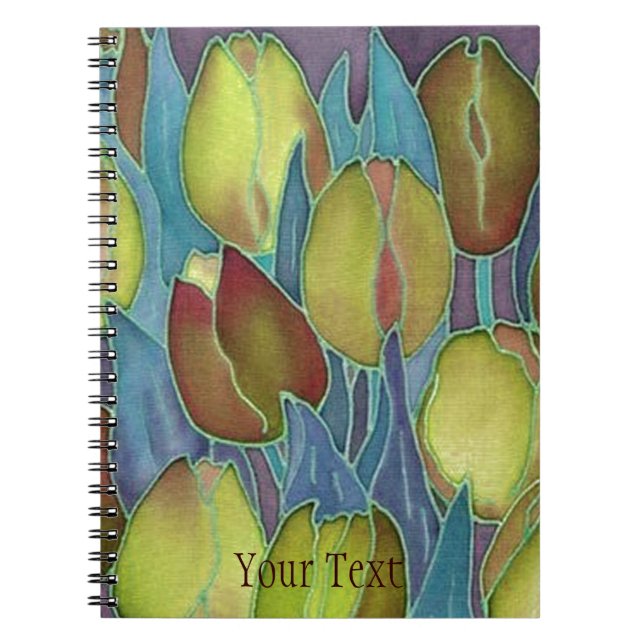 Golden Tulips Spiral-Bound-Journal-Notebook Notizblock (Vorderseite)