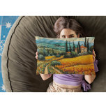 Golden Tuscany Dreams Dekokissen<br><div class="desc">Bringen Sie die Wärme der Toskana in Ihren Wohnraum mit diesem goldenen Tuscany Dreams Throw Kissen, das eine atemberaubende Aquarelllandschaft aus goldenen Weinbergen und sanften Hügeln bietet. Dieses Kissen, das von Van Gogh's impressionistischen Pinselstrichen Inspiriert wurde, verbindet Kunstkunst mit gemütlichem Komfort und macht es zum perfekten Akzent für Sofas, Betten...</div>