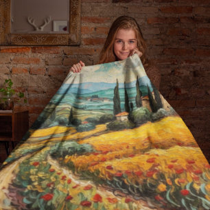 Golden Tuscany Dreams Fleecedecke