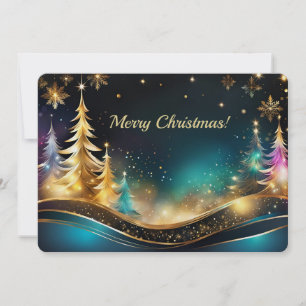 Golden und Aquamarin Pearl Shimmer Weihnachten
