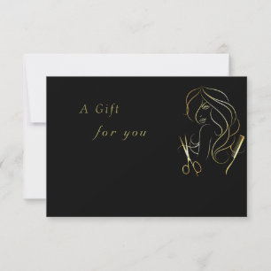 Golden und Black Beauty Salon Geschenkgutschein