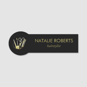 Golden und Black Beauty Salon Namensschild