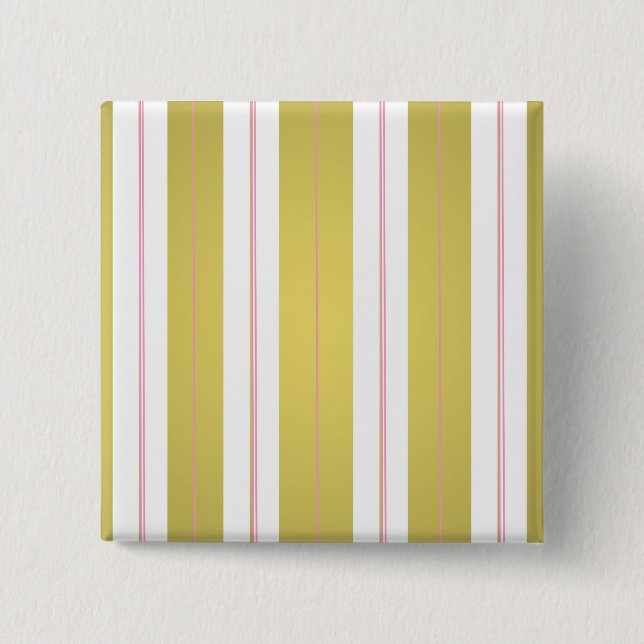 Golden und rosa Streifen Button (Vorderseite)