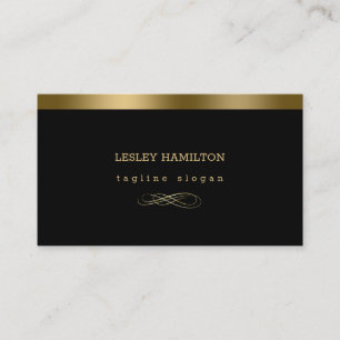 Golden und Schwarz Visitenkarte
