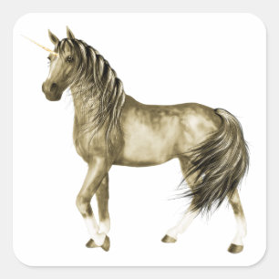 Golden Unicorn Aufkleber
