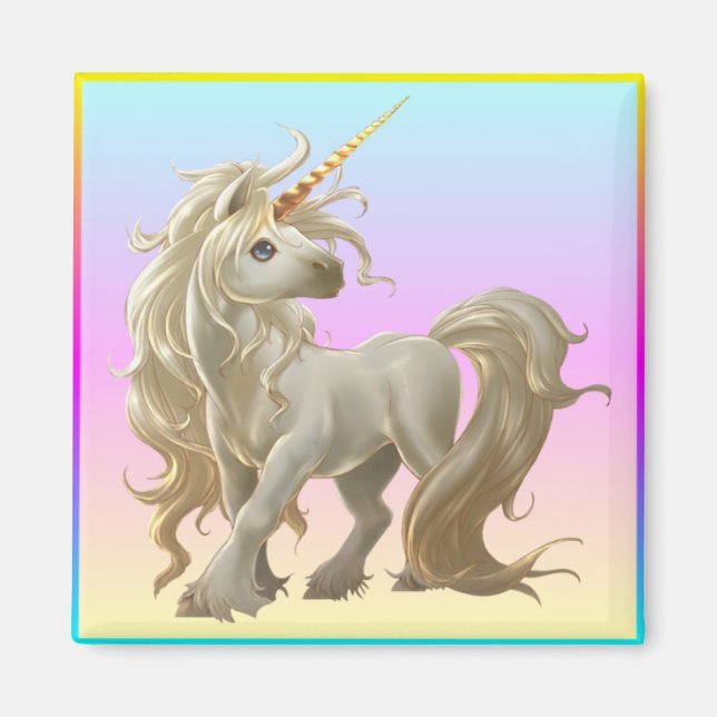Golden Unicorn Magnet (Vorne)
