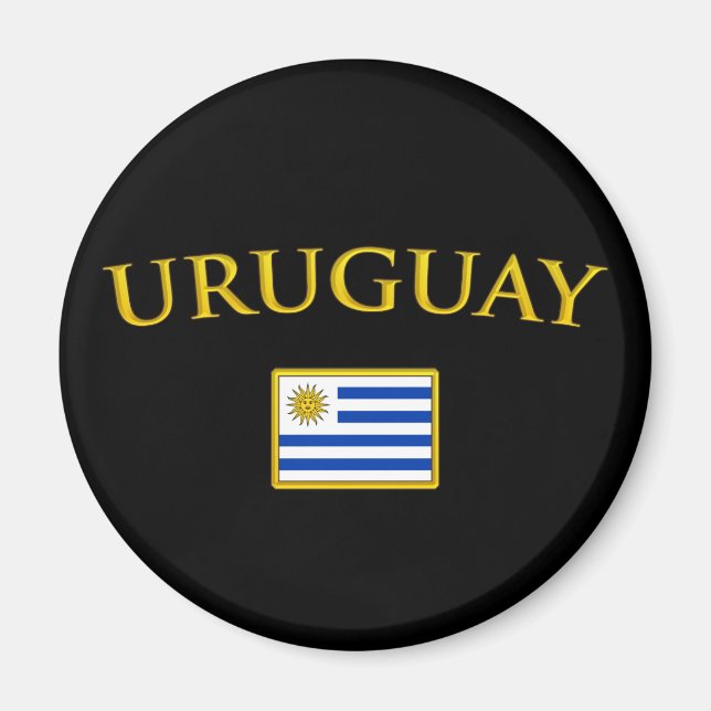 Golden Uruguay Magnet (Vorne)