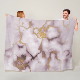 Golden Vein Marble Blush Aura Fleece-Decke Fleecedecke