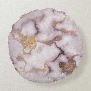 Golden Vein Marble Blush Aura Kissen