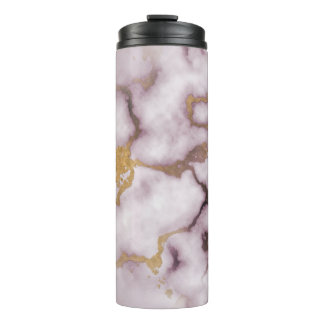 Golden Vein Marble  Blush Aura Thermal Tumbler Thermosbecher