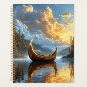 Golden Viking Inspiriert Bootsruhe auf Mystic Lake Planer
