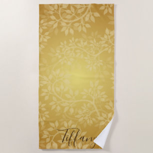 Golden Vine Elegante und Klasse Strandtuch