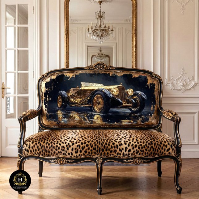 Golden Vintage Car Business Seidenpapier (Von Creator hochgeladen)