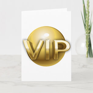 Golden VIP Grußkarten Karte