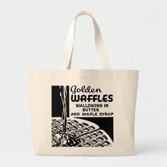 Golden Waffles Breakfast Jumbo Stoffbeutel (Vorne)