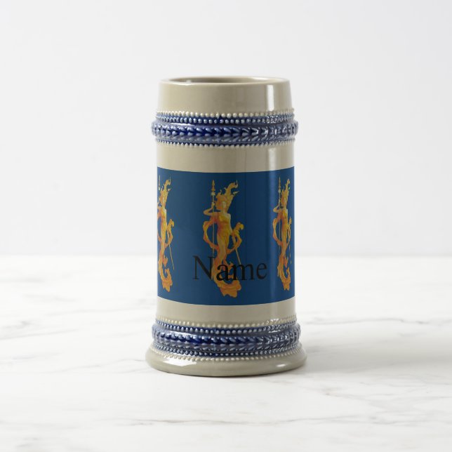 Golden Warrior Goddess Thunder_Cove Bierglas (Mittel)