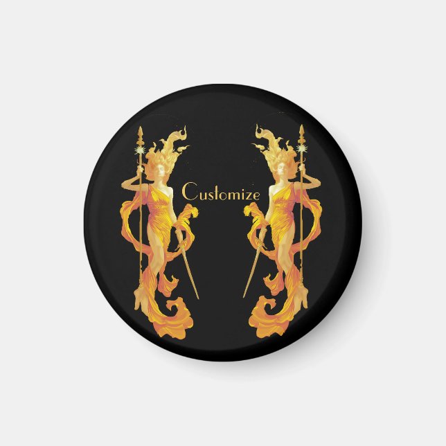 Golden Warrior Goddess Thunder_Cove Magnet (Vorne)